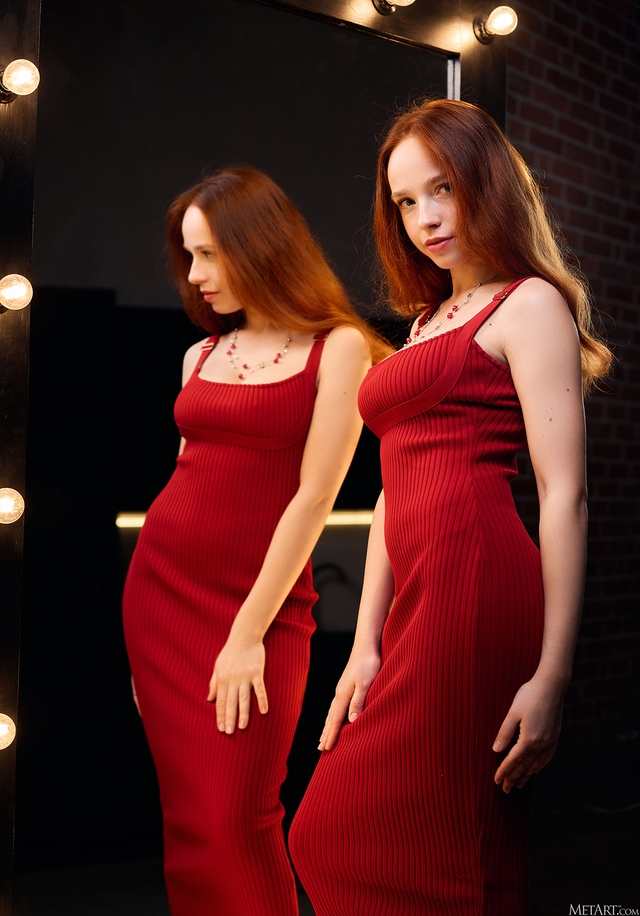 'Red Dress' with Rinna Ly via Met-Art - Pic #2