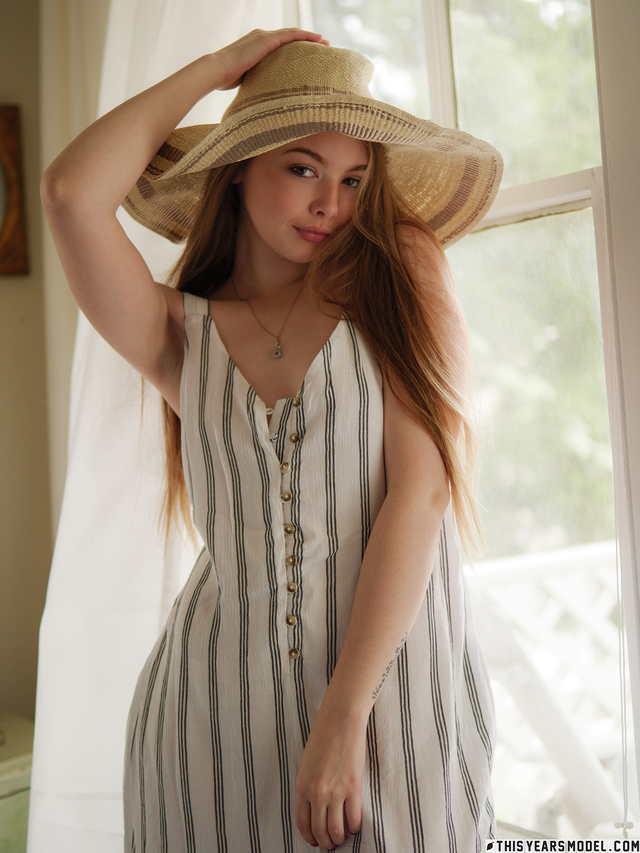 'Cutie In A Summer Hat' with Lana Lea via This Years Model - Pic #6