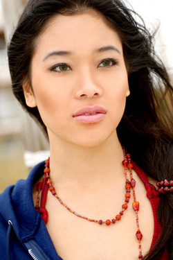 'Oriental Brunette Babe Annie Tee Posing Outdoor' with Annie Tee via 24mainstreet