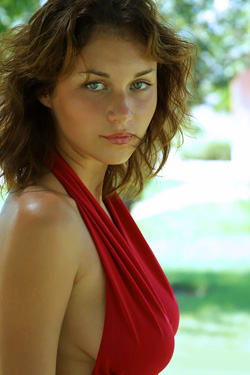 'Tamara Redblouse By 18Magazine' with Tamara via 18magazine.com