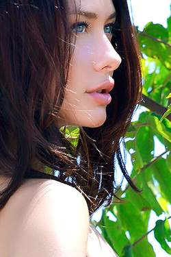 'Busty And Beautiful Mila' with Mila via Met-Art