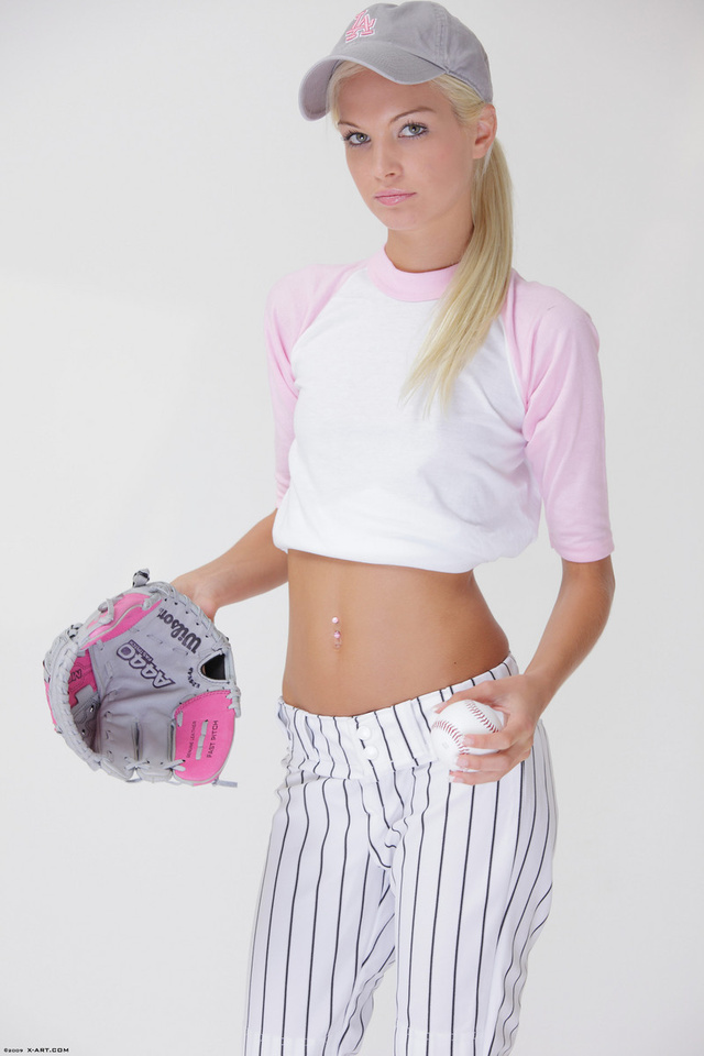 'X-Art Teens Francesca Baseball Babe' with Francesca via X-Art - Pic #13