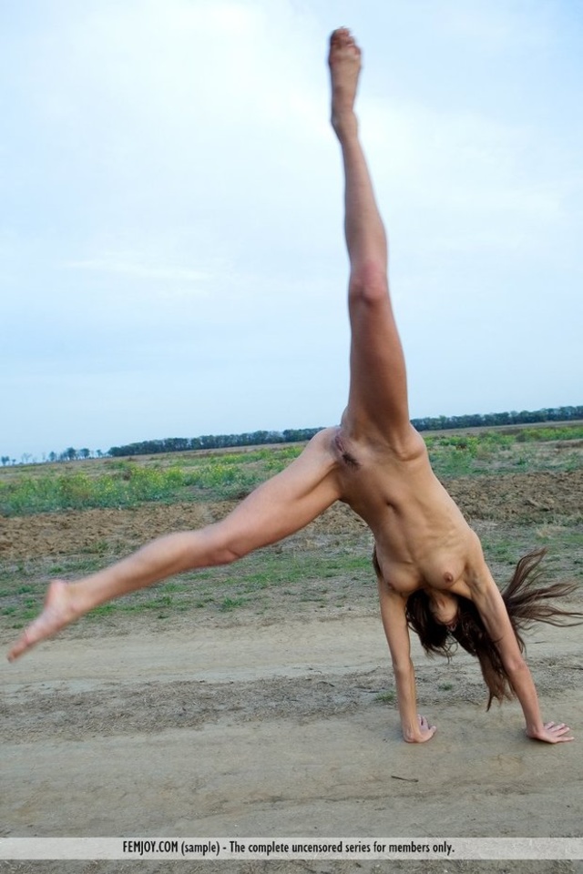 'Femjoy Sexy Brunette Nude Teens Alannis - Crazy Day' with Alannis via Femjoy - Pic #15