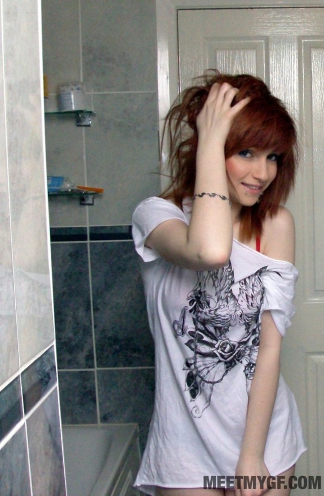 'Redhead Emo Girl' with  via meetmygf.com - Pic #1