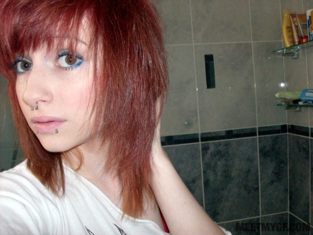 'Redhead Emo Girl' with  via meetmygf.com - Pic #8