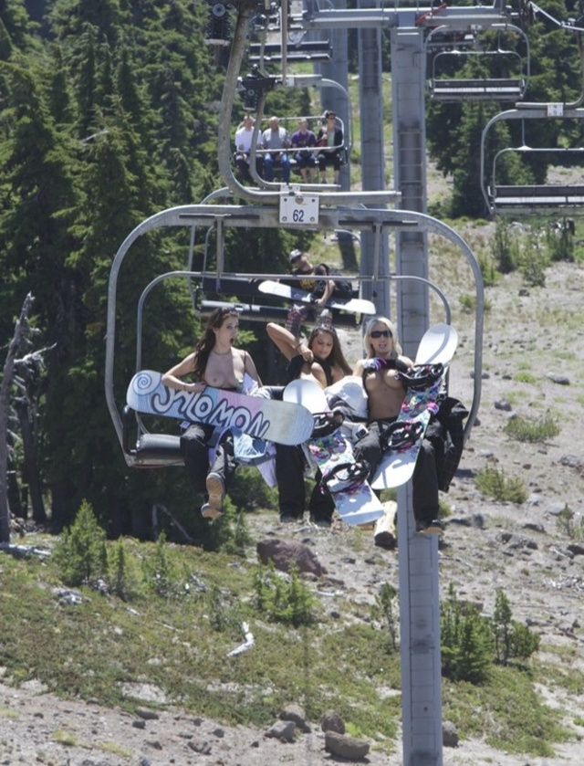 'BadAsses On The Slopes' with Aiden Ashley, Jayme Nelson And Vanessa Robbins via playboy.tv - Pic #1