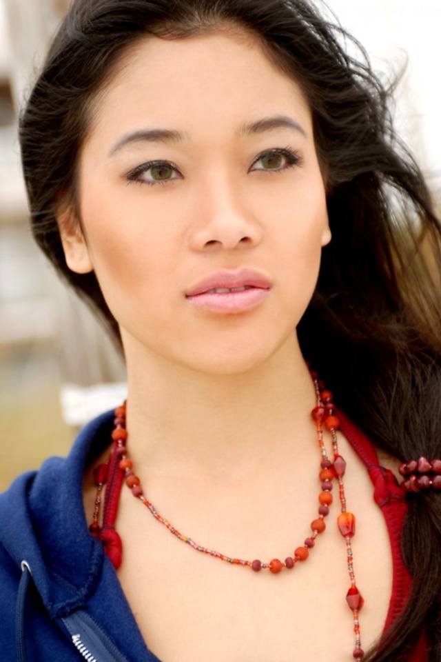 'Oriental Brunette Babe Annie Tee Posing Outdoor' with Annie Tee via 24mainstreet - Pic #1