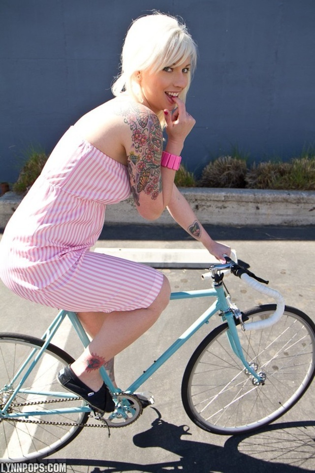 'Lynn Pops Dress And Bike' with Lynn Pops via lynnpops.com - Pic #9