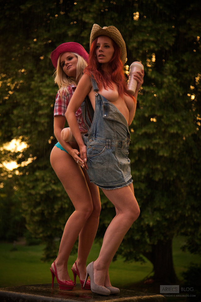 'Ariel and Miela Promoting Fleshlight' with Ariel And Miela via arielsblog.com - Pic #1