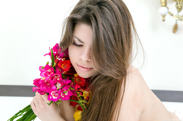 'Femjoy Premiere with Adorable Teen Elina S' with Elina S via Femjoy - Pic #5