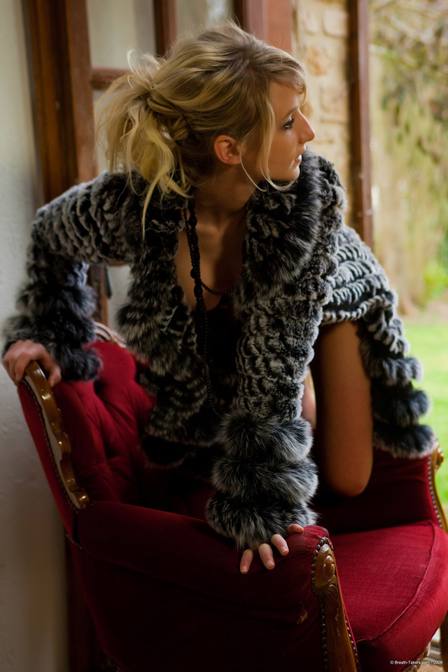 'Blonde Babe Thea in Black Lingerie for Breath Takers' with Thea via Breath-Takers - Pic #9
