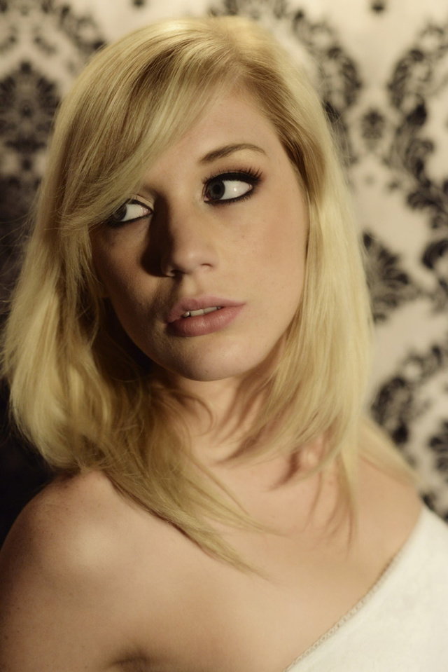 'Hot Blonde Doll Hayden Hawkens in Sexy Thong And Long Dress in Preening for The Life Erotic' with Hayden Hawkens via The Life Erotic - Pic #1