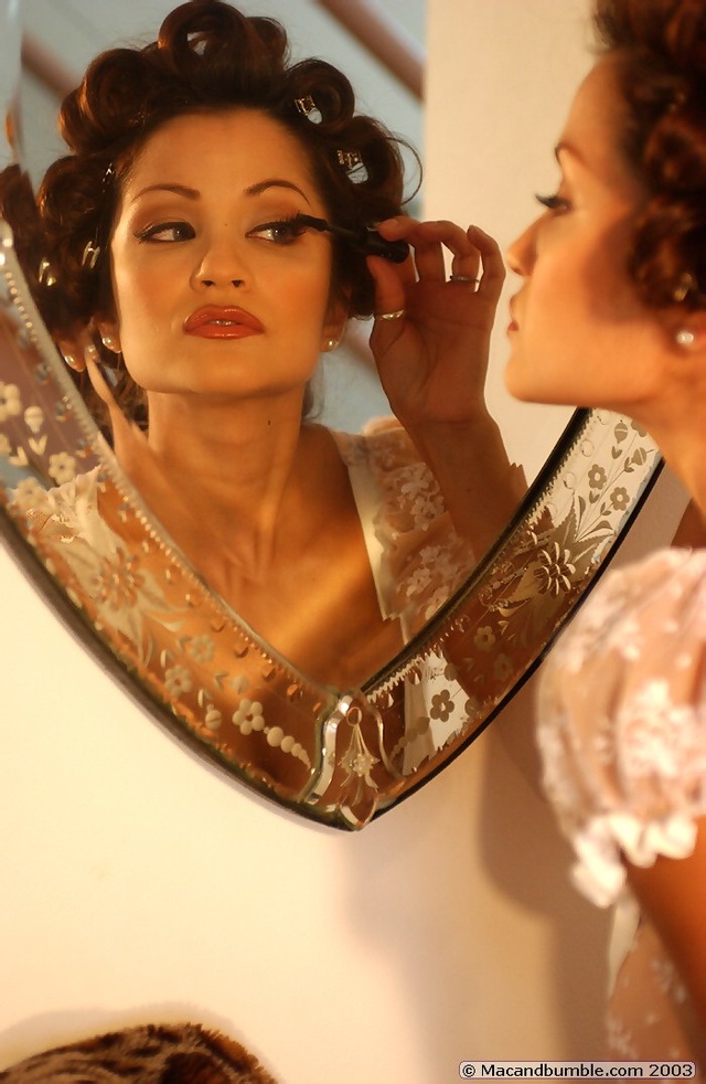 'Busty Brunette French Alley Bagett in White Lingerie' with Alley Bagett via Alley Baggett - Pic #8