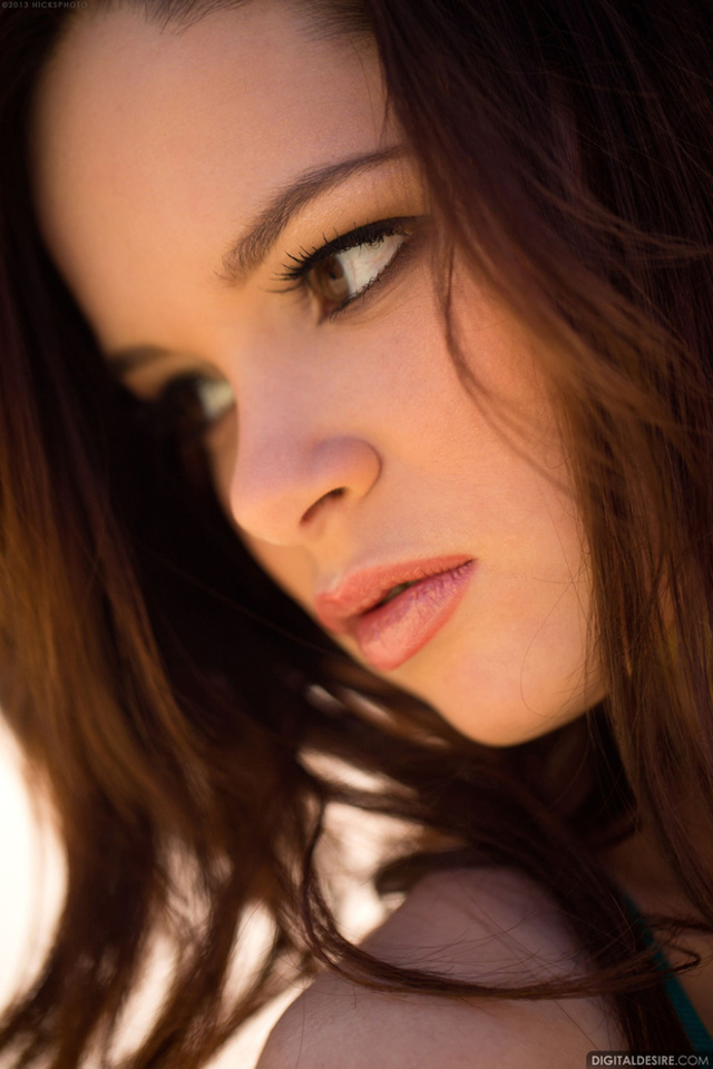 'Wild Brunette Cutie Jenna Ross Stripping Nude Outdoors for Digital Desire' with Jenna Ross via Digital Desire - Pic #4