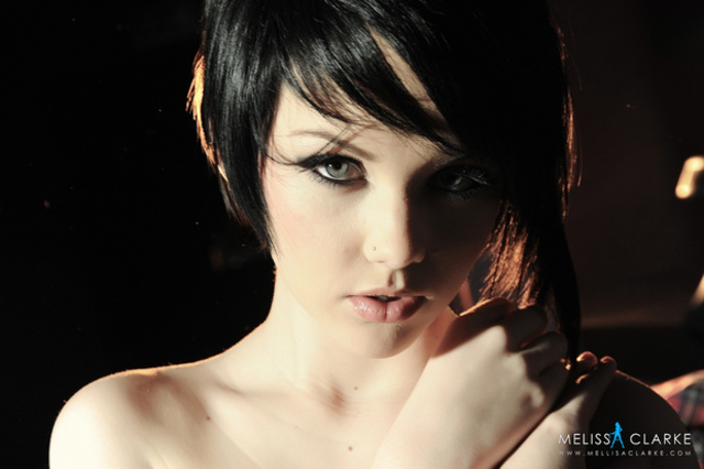 'Sexy Brunette Mellisa Clarke in Jeans Shorts and red Shirt' with Mellisa Clarke via melissaclark.com - Pic #14