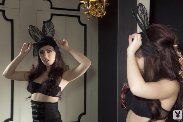 'Cassie Laine The Boudoir Bunny via Playboy' with Cassie Laine via Playboy Plus - Pic #6