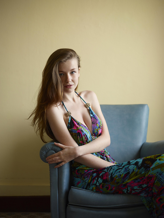'Emily in Party Dress via Hegre-Art' with Emily Bloom via Hegre-Art - Pic #4