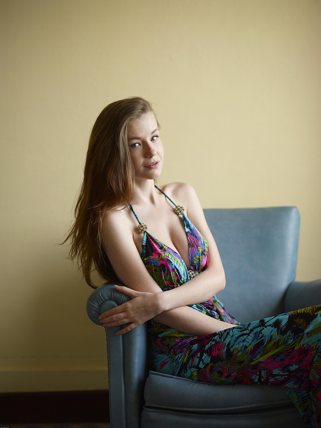 'Emily in Party Dress via Hegre-Art' with Emily Bloom via Hegre-Art - Pic #5