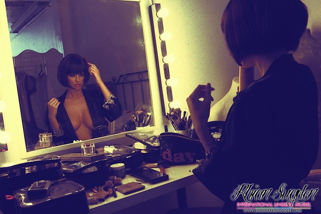 'Rhian Sugden Backstage' with Rhian Sugden via thisisglamour.com - Pic #2