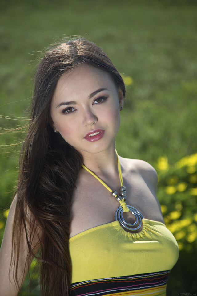 'Adorable Brunette Teen Li Moon Via Met-Art' with Li Moon via Met-Art - Pic #1