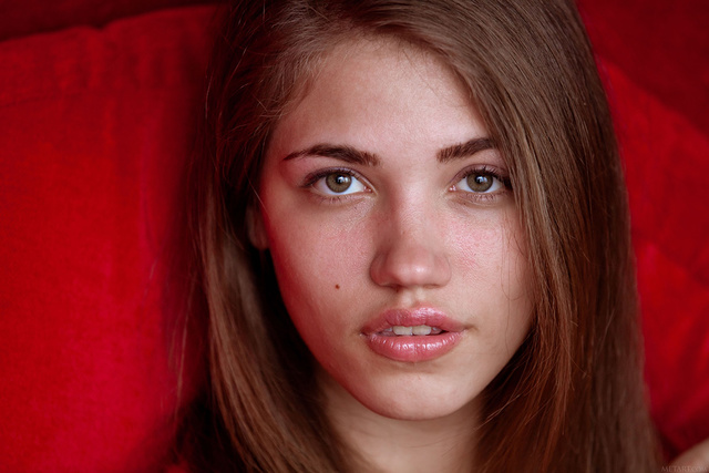 'Young Brunette Babe Jasmina Via Met-Art' with Jasmina via Met-Art - Pic #1