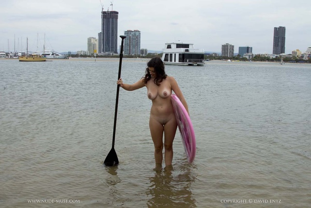 'Nude Paddle Boarding' with Scarlett Morgan via Nude-Muse - Pic #15