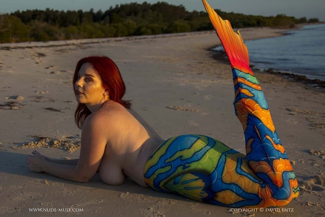 'Busty Mermaid' with Avalon via Nude-Muse - Pic #5
