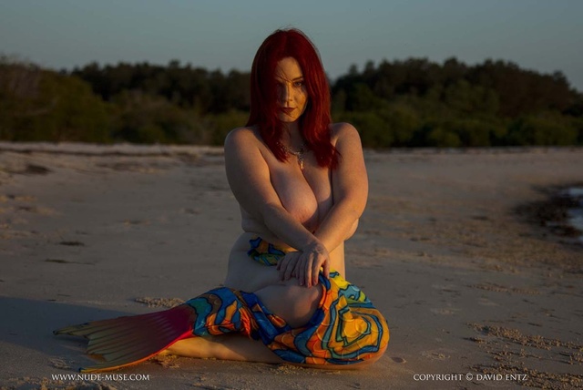'Busty Mermaid' with Avalon via Nude-Muse - Pic #14