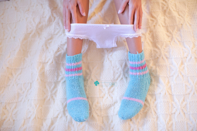 'Fluffy Socks' with Katya Clover via Katya Clover Official - Pic #12